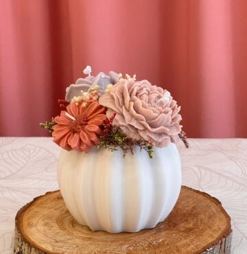 Bouquet con velas con aroma