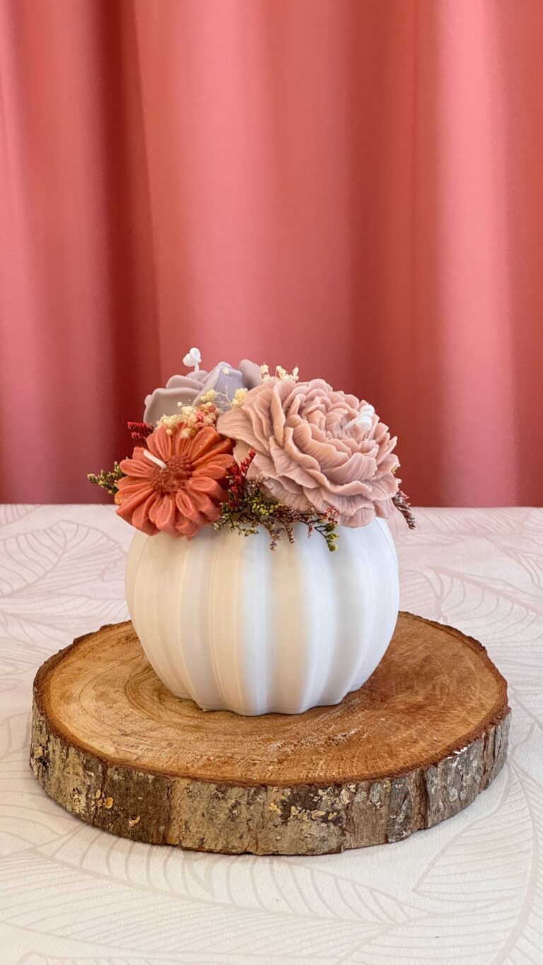 Bouquet con velas con aroma